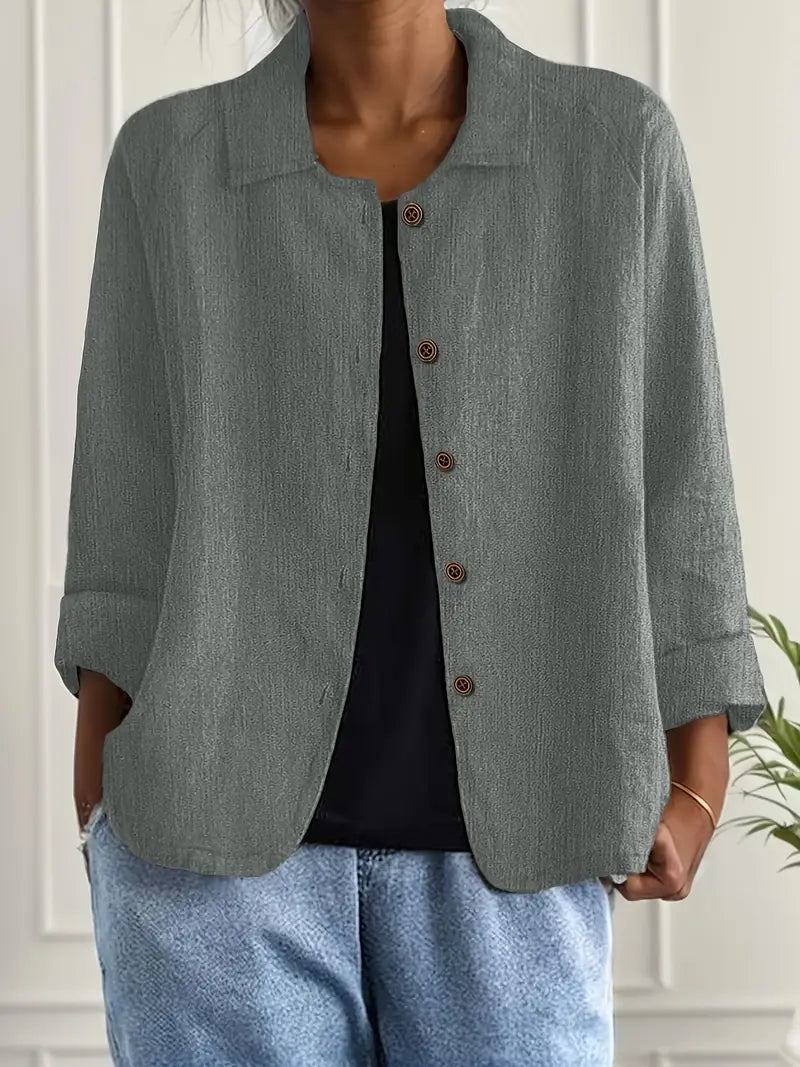Lightweight Cotton Women's Top for Transitional Weather