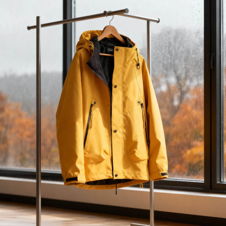Waterproof Men's Tech Softshell Jacket with Adjustable Hood