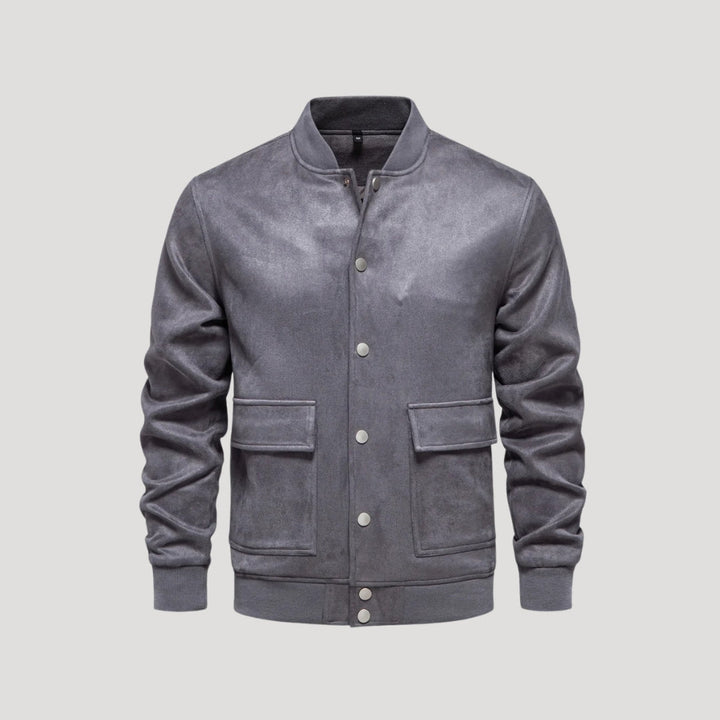 Lightweight Men's Bomber Jacket in Varsity Style - Athletic Transitional Jacket