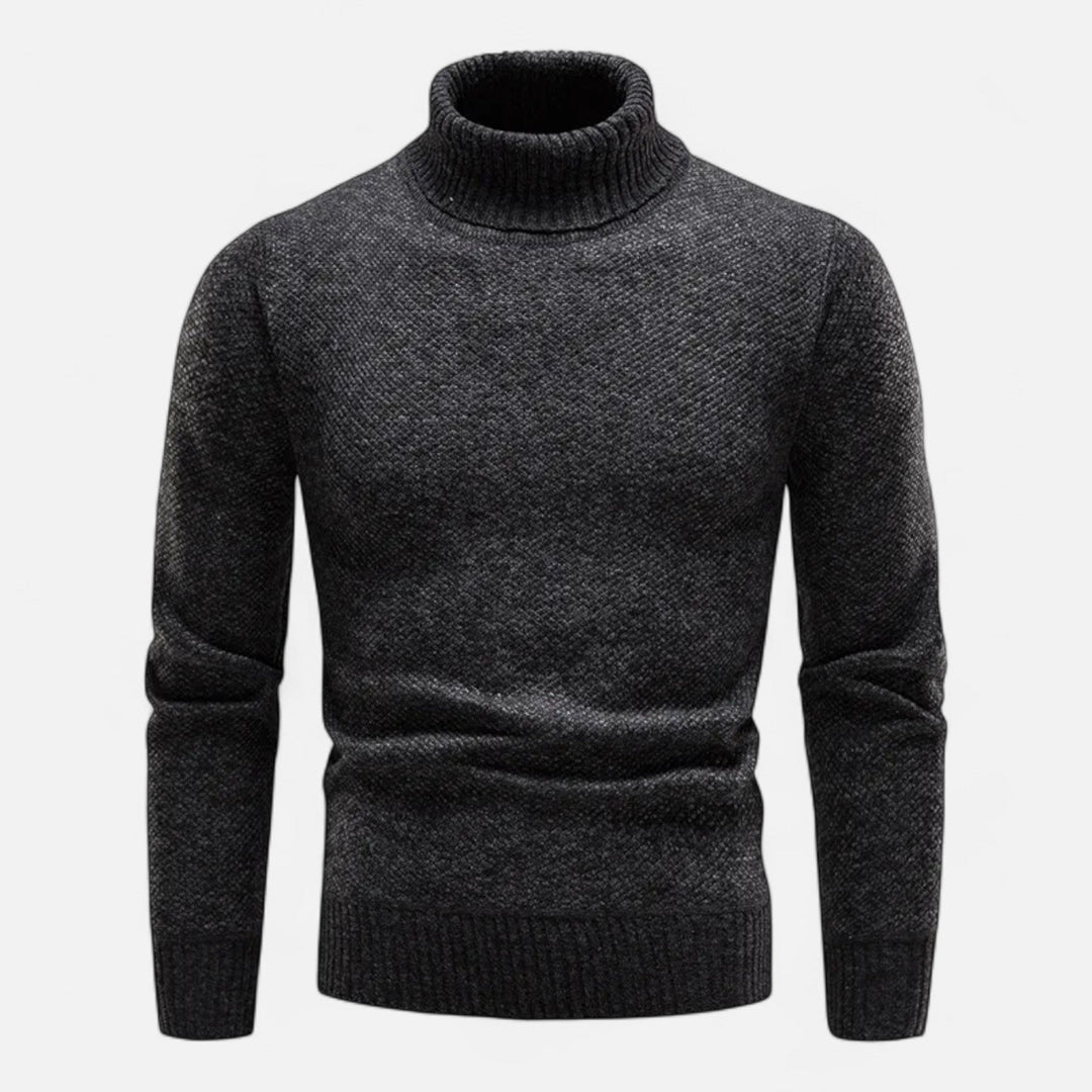 Men's Thick Knit Turtleneck Sweater