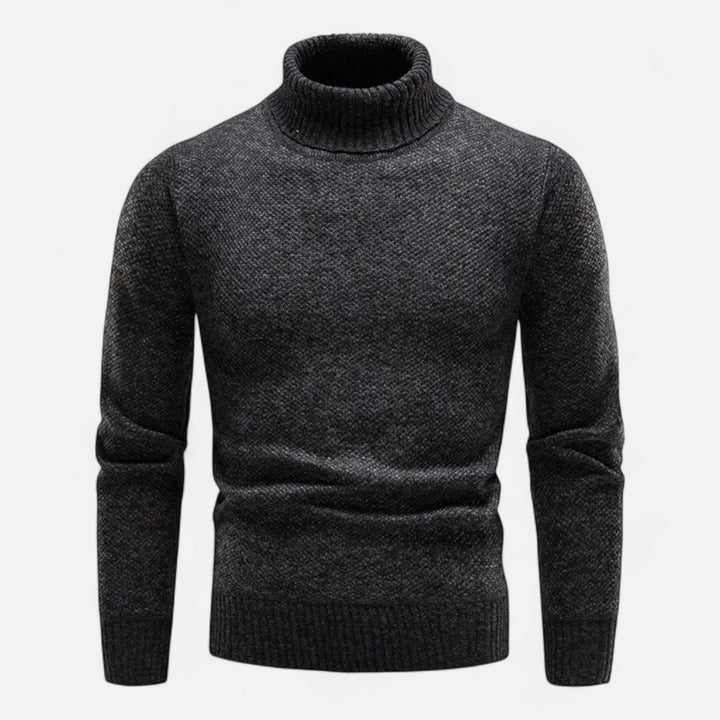 Men's Thick Knit Turtleneck Sweater