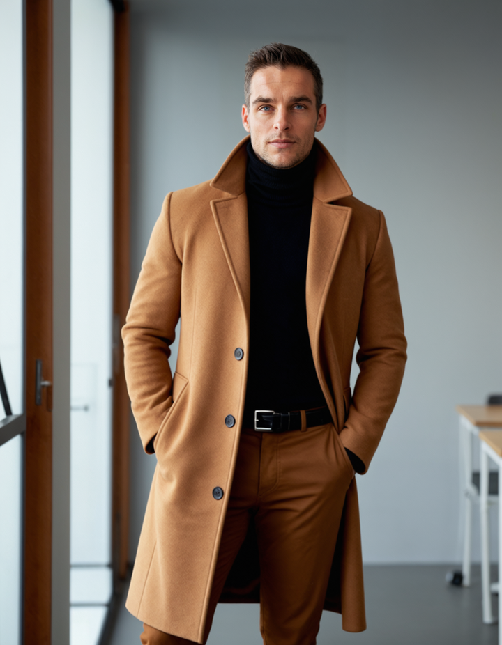 Classic Cotton Winter Men's Overcoat