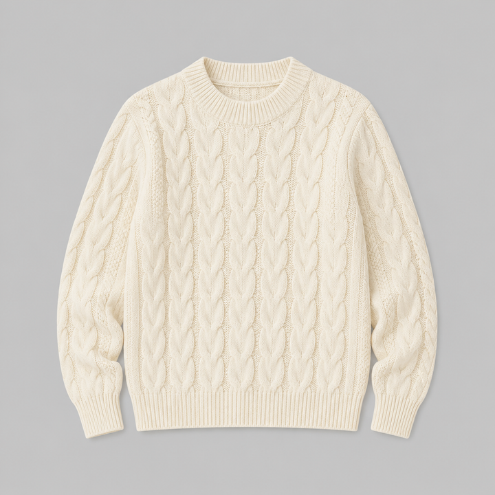Soft Elegant Women's Cashmere Blend Textured Knit Sweater