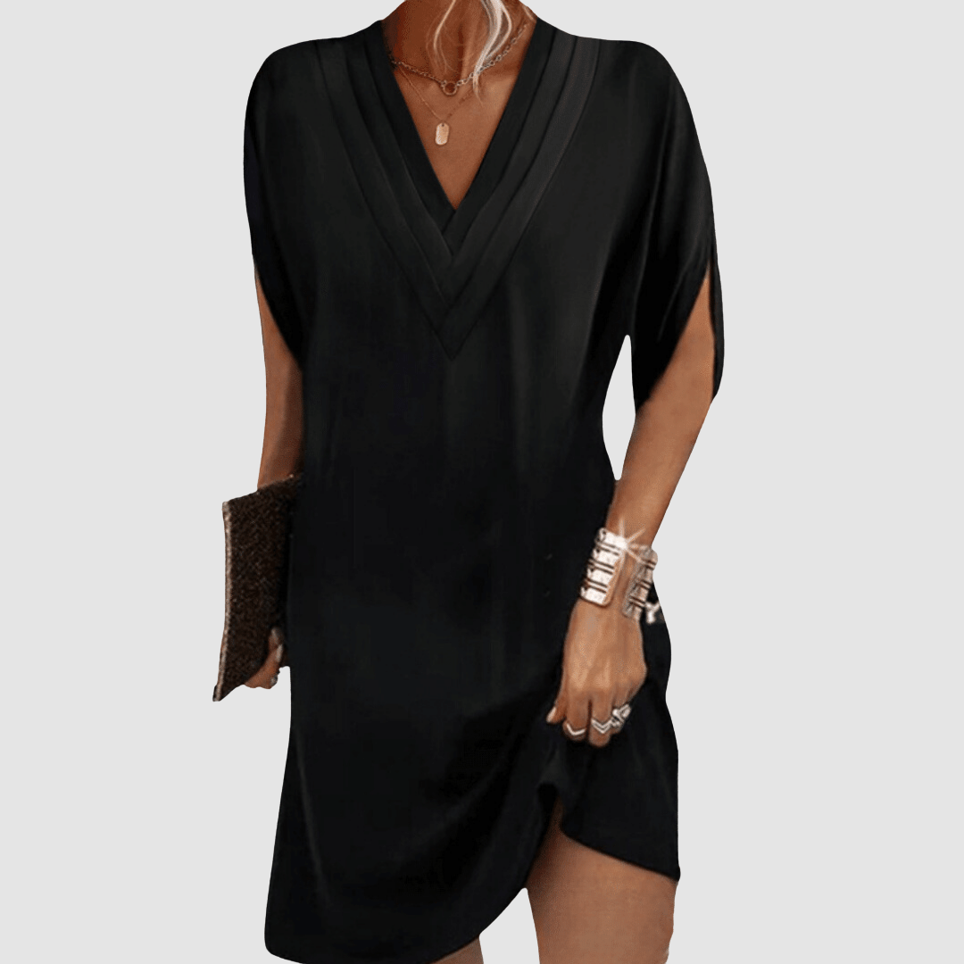 Elegant Lightweight Women's Half-Sleeve Dress