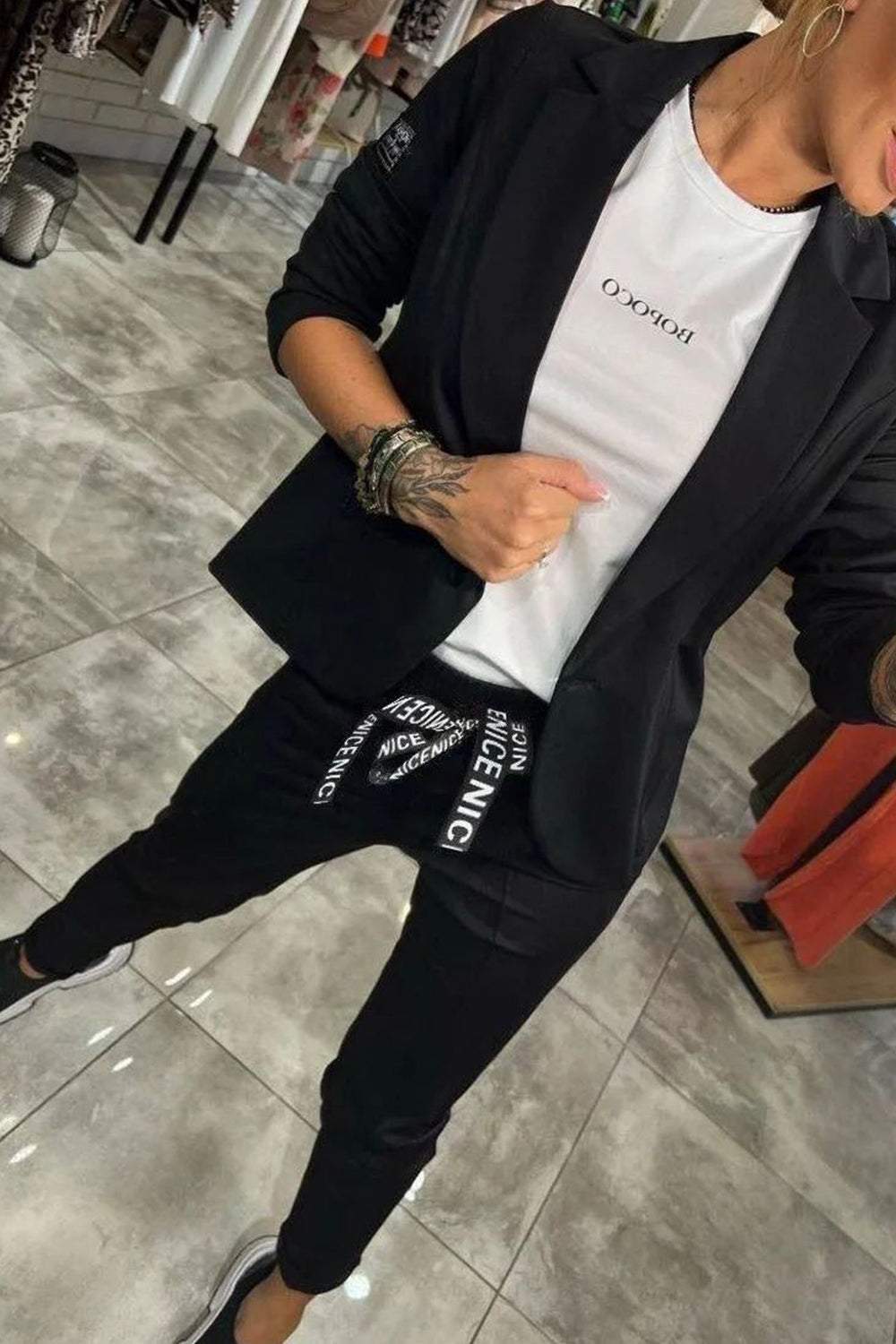 Relaxed Two-Piece Set Women's Matching Outfit