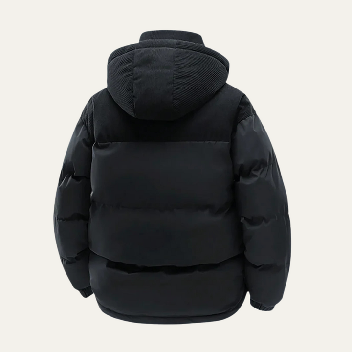 Warm Windproof Men's Winter Puffer Hooded Jacket