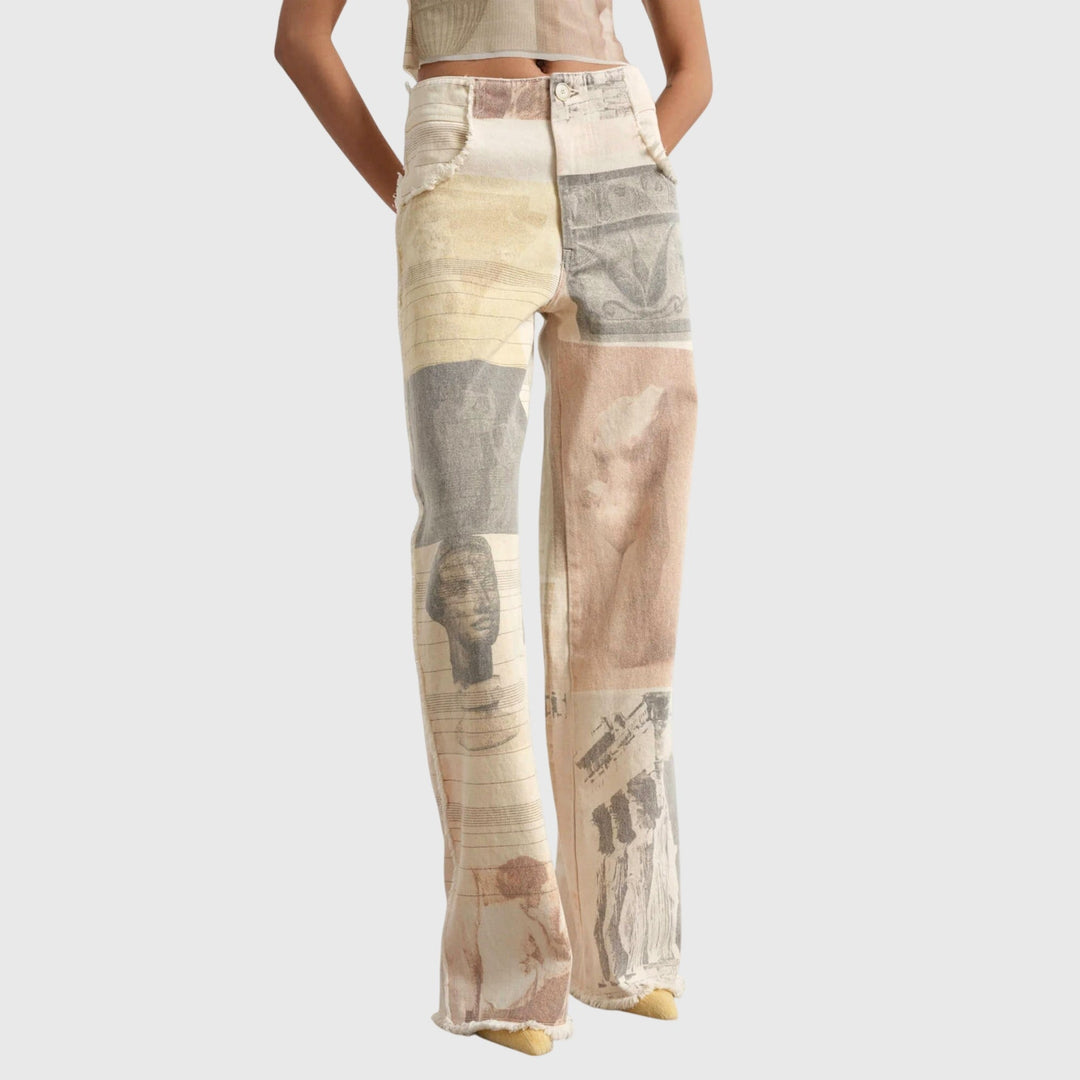 High-Waist Wide Leg Women's Jeans