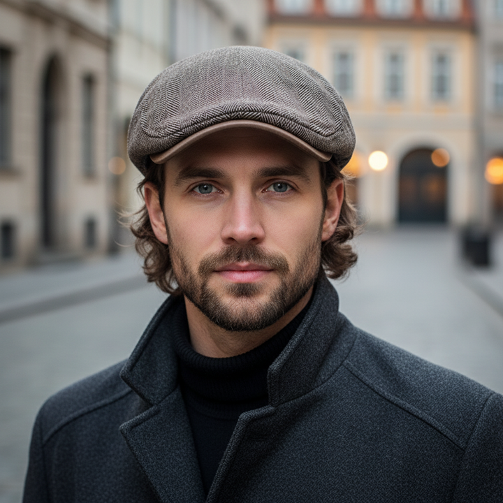 Classic Men's Beret - Adjustable and Timeless Elegant