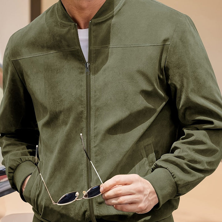 Vintage Suede-Look Men's Jacket