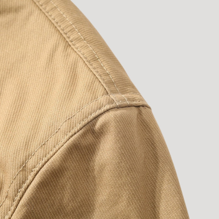 Rugged Men's Work Jacket with Fleece Lining - Heavy-Duty Jacket