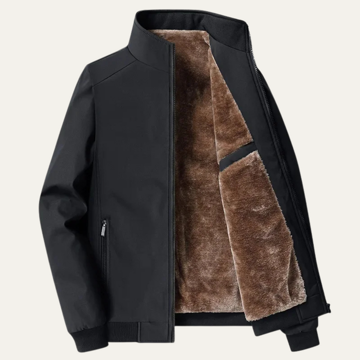Elegant Warm Fleece-Lined Men's Jacket