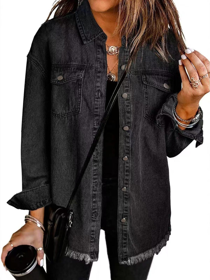 Classic Everyday Denim Jacket for Women – Transitional Jacket