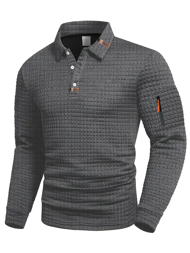 Structured Men's Polo Shirt with Modern Design