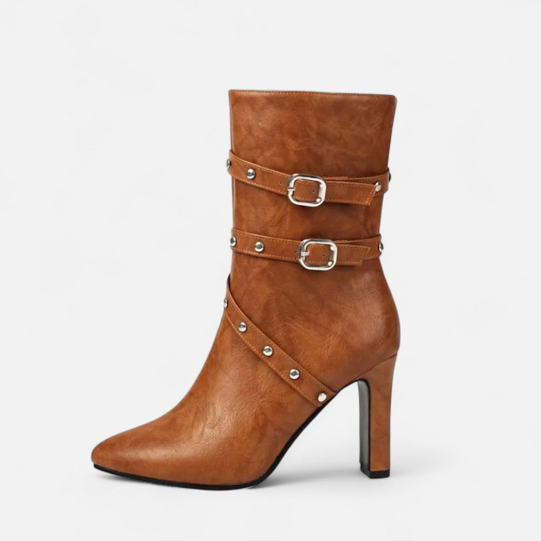 Elegant Luxurious Women's Pointed Toe Ankle Boots