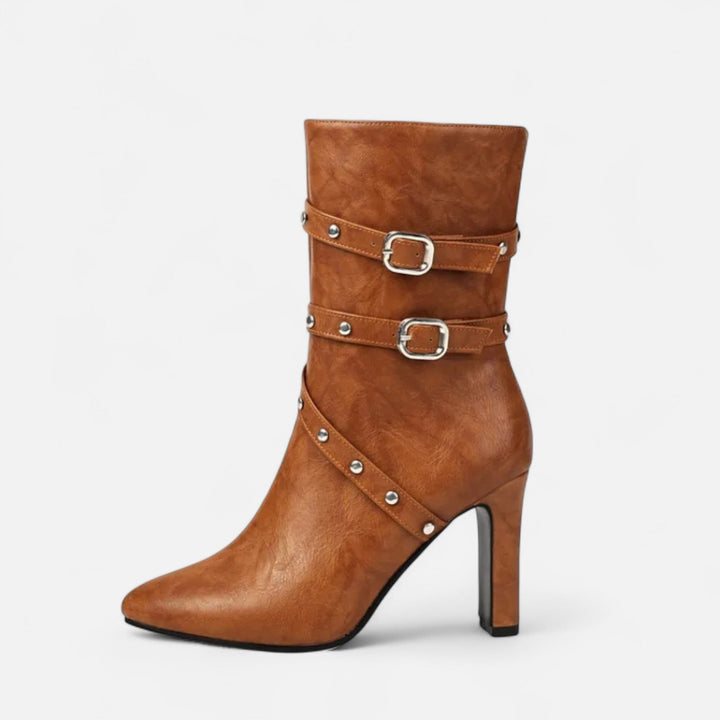 Elegant Luxurious Women's Pointed Toe Ankle Boots
