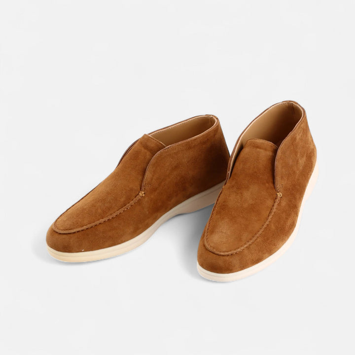 Elegant Suede Men's Slip-On Loafers