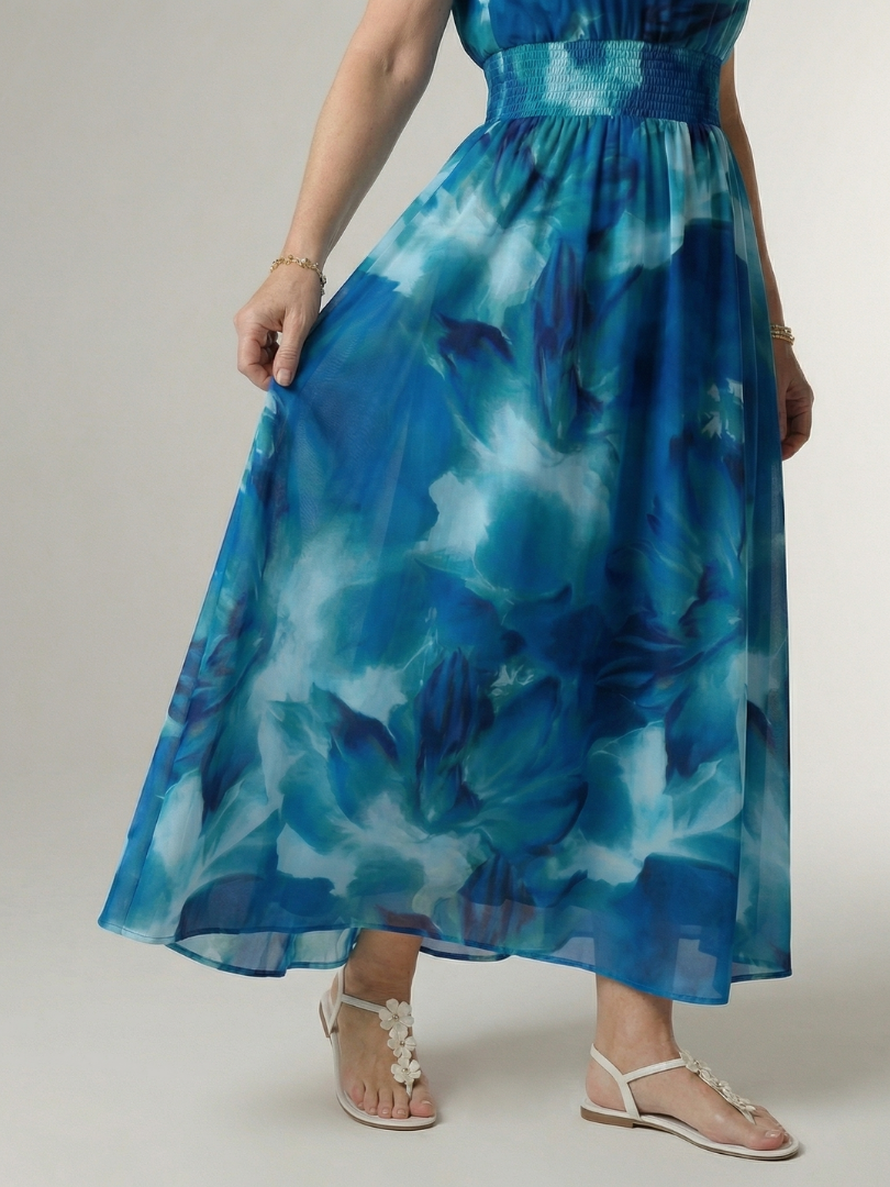 Elegant Lightweight Women's Halter Midi Dress