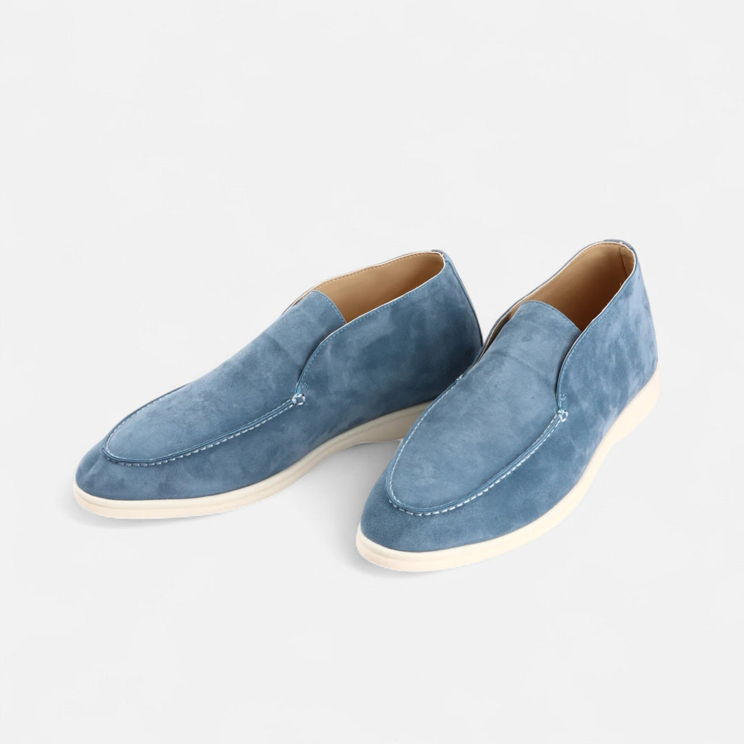 Elegant Suede Men's Slip-On Loafers