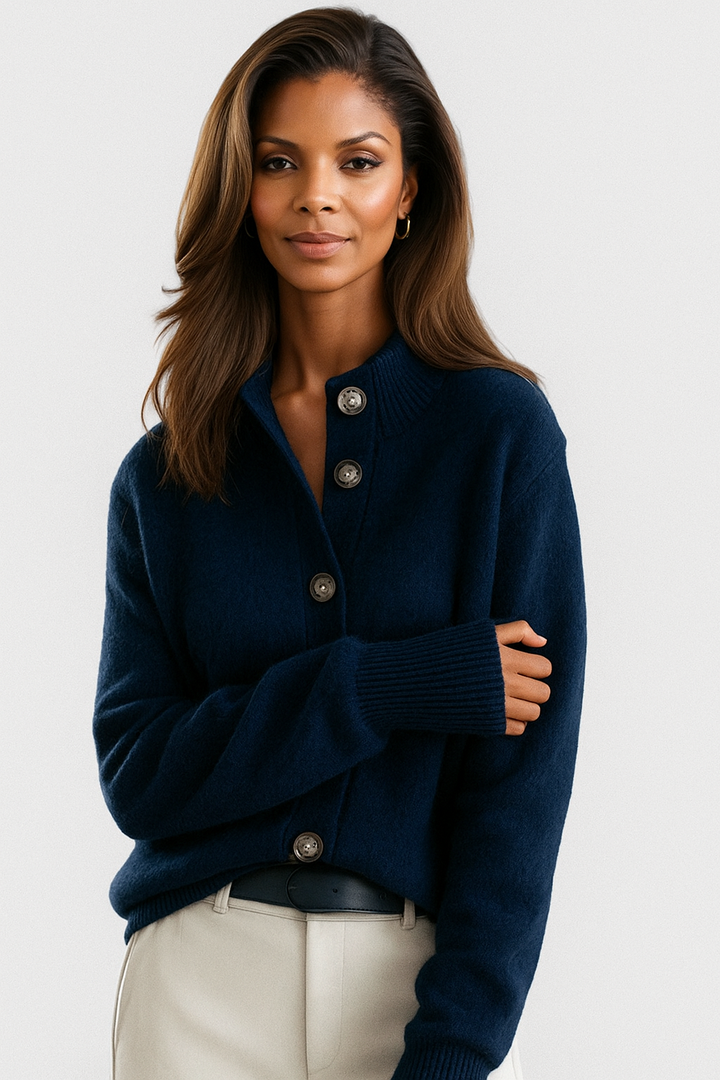 Cozy Classic Women's Button Cardigan
