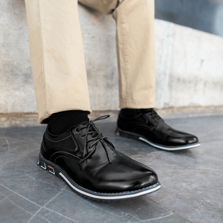 Orthopedic Business Men's Lace-Up Shoes