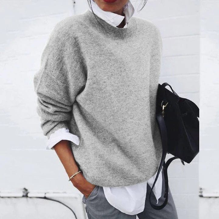 Women's Loose Fit Cashmere Sweater - Soft and Comfortable