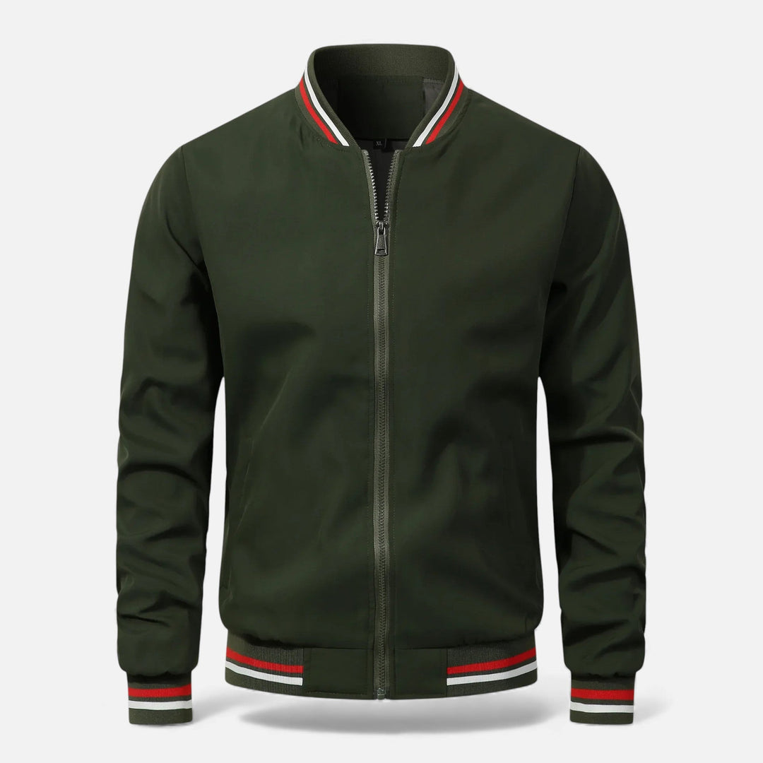 Warm Thick Men's Bomber Jacket for Fall and Winter