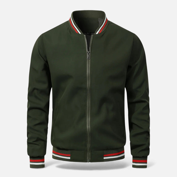 Warm Thick Men's Bomber Jacket for Fall and Winter