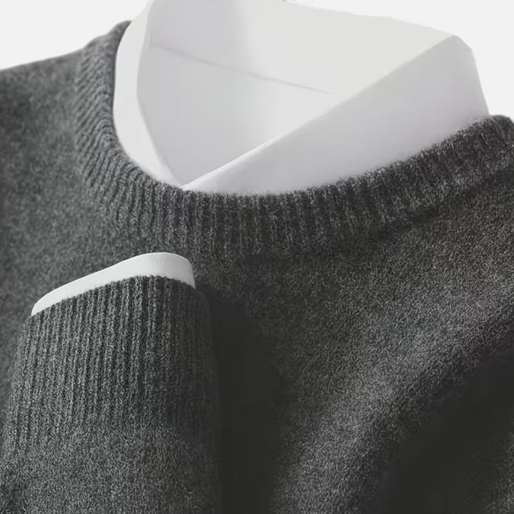 Classic Warm Men's Crew Neck Sweater