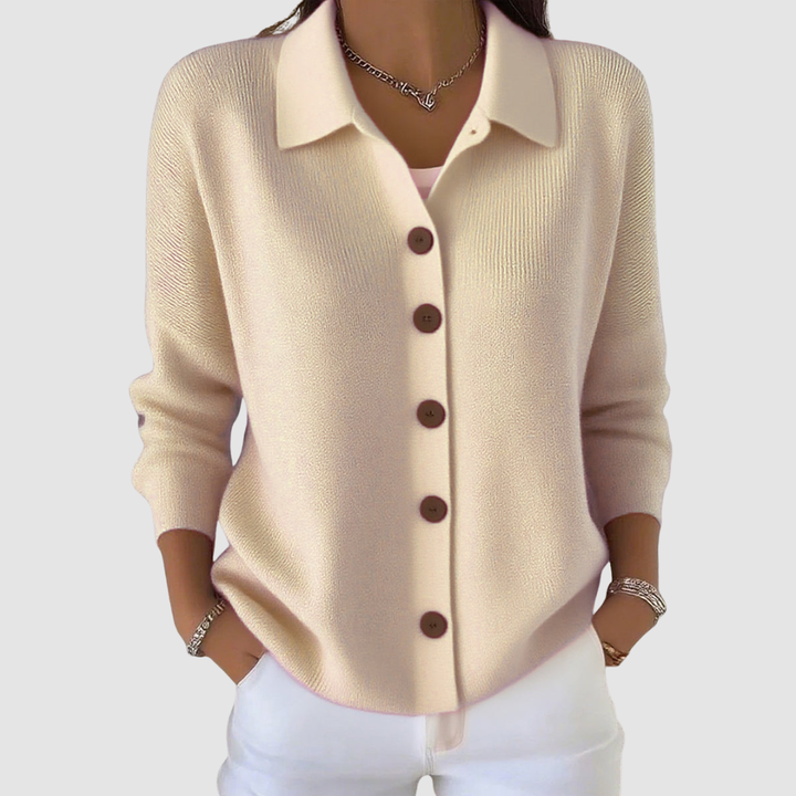 Soft Casual Women's Button-Up Knit Cardigan