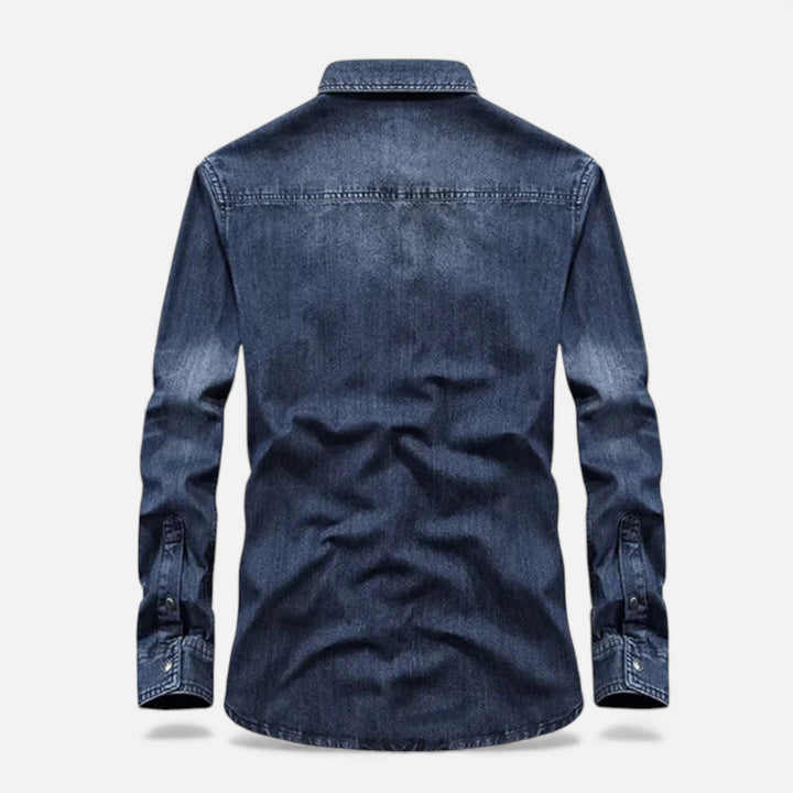 Casual Loose-Fit Men's Denim Shirt