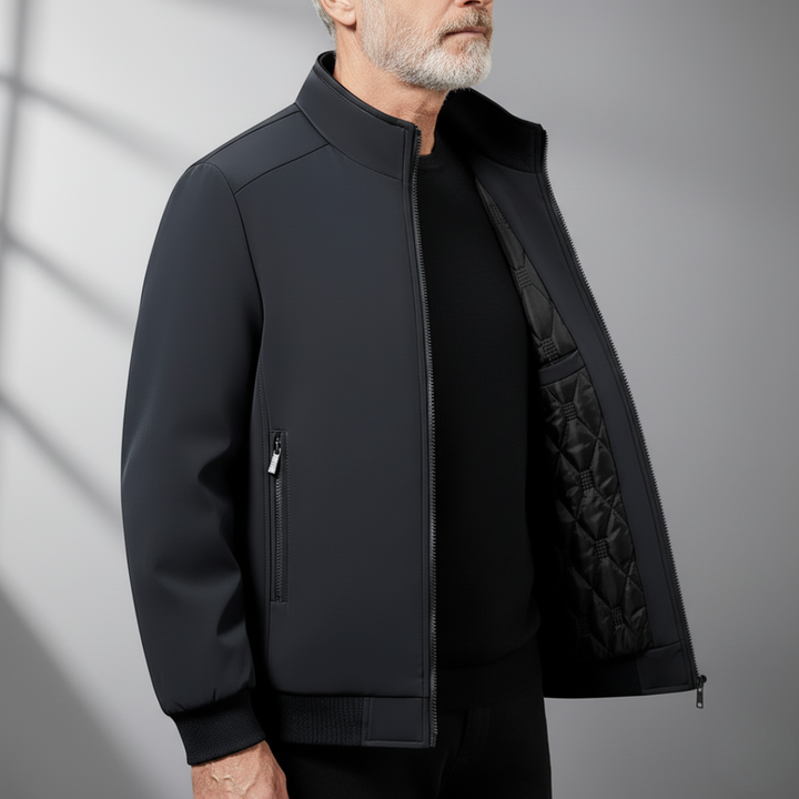 Men's Quilted Softshell Jacket - Lightweight, Warm, and Weather-Resistant for Everyday Wear