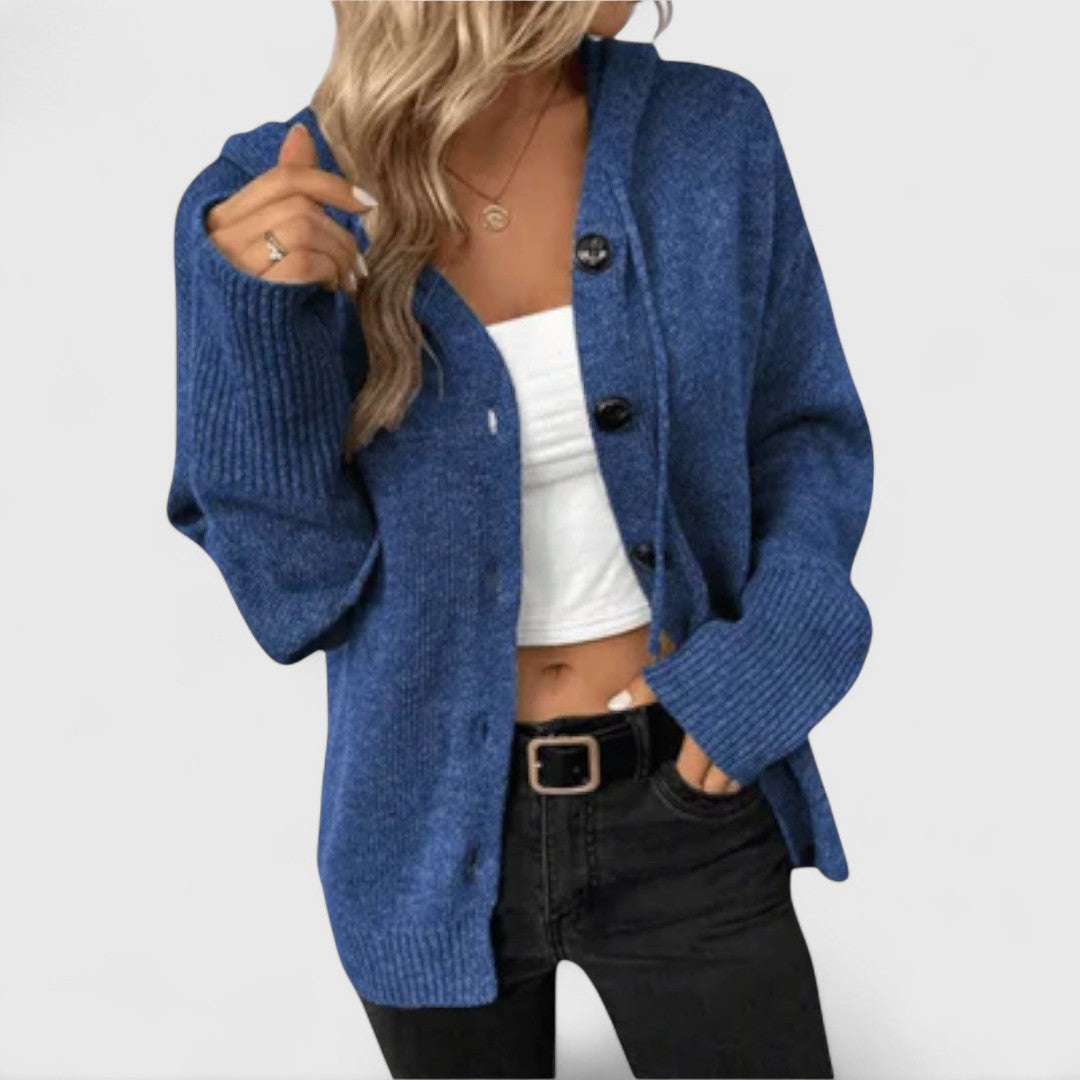 Classic Women's Button-Front Cardigan - Timeless and Versatile