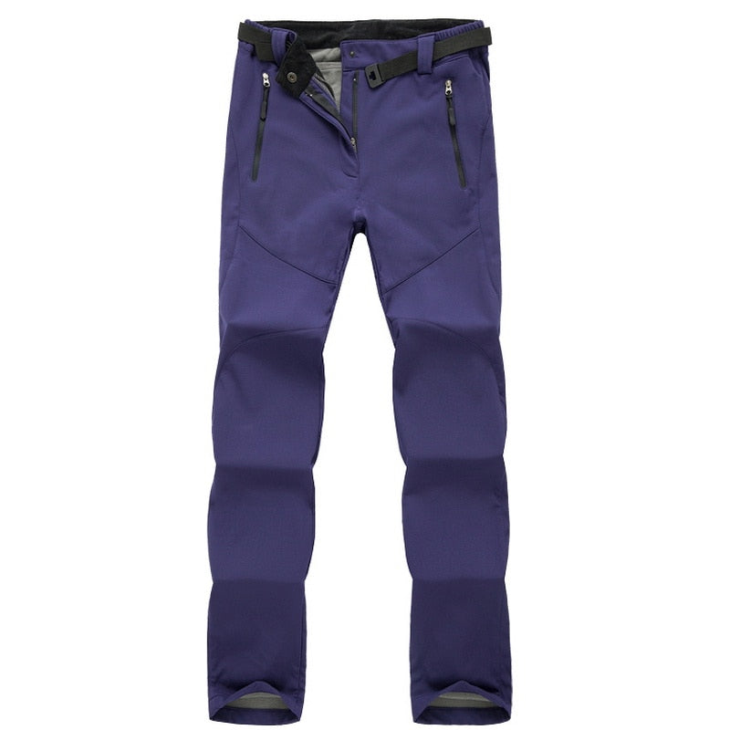 Waterproof Women's Hiking Pants with Fleece Lining - Durable Trekking Pants for Outdoor Use