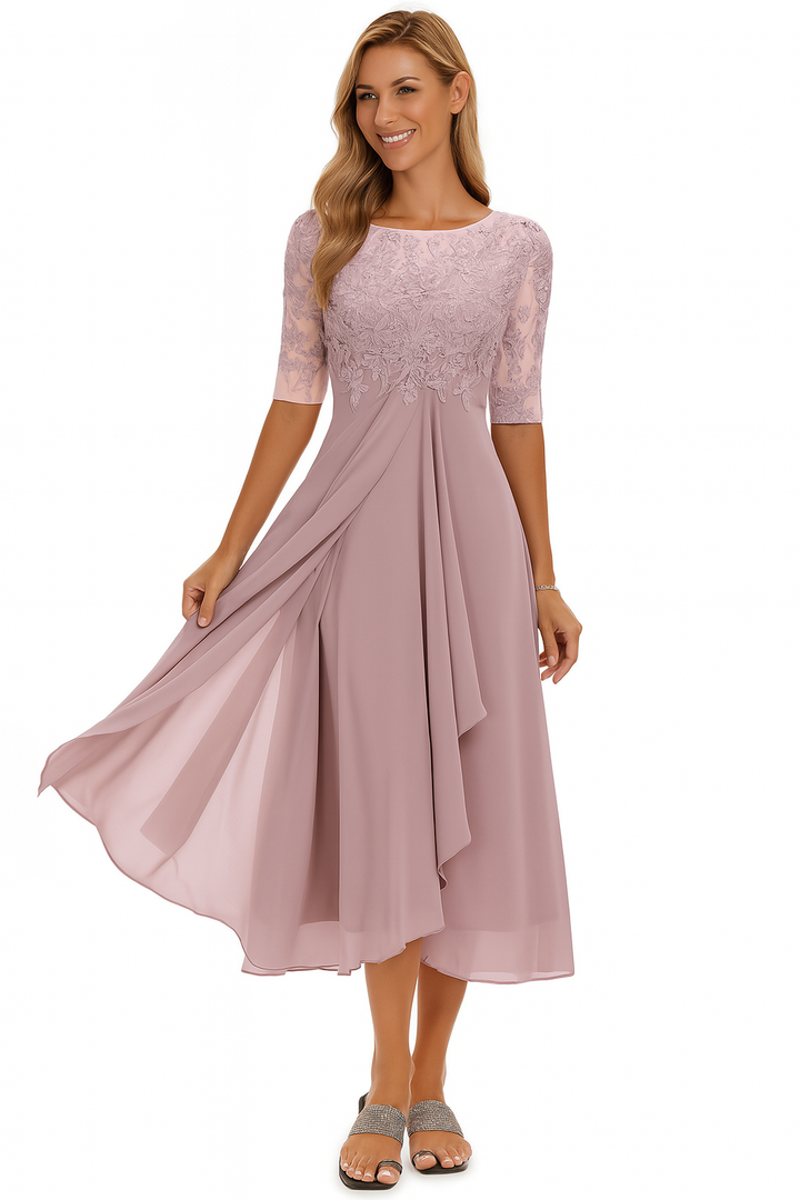 Elegant Summer Women's A-Line Midi Dress
