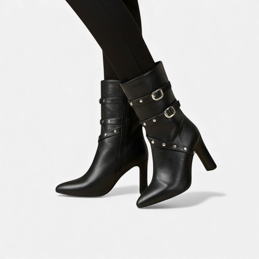 Elegant Luxurious Women's Pointed Toe Ankle Boots