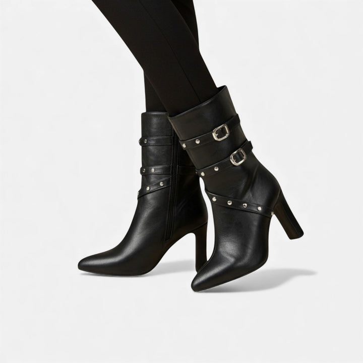 Elegant Luxurious Women's Pointed Toe Ankle Boots