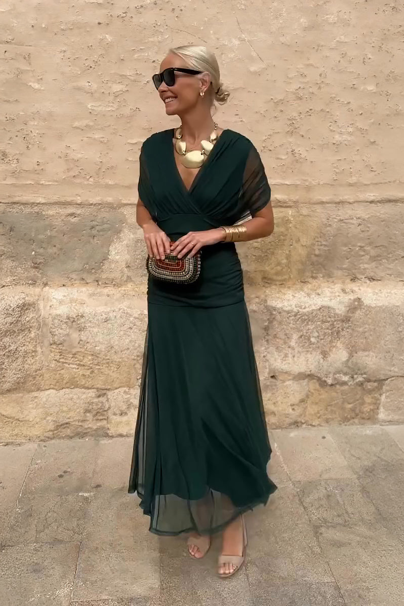 Elegant Women Maxi Wedding Guest Dress