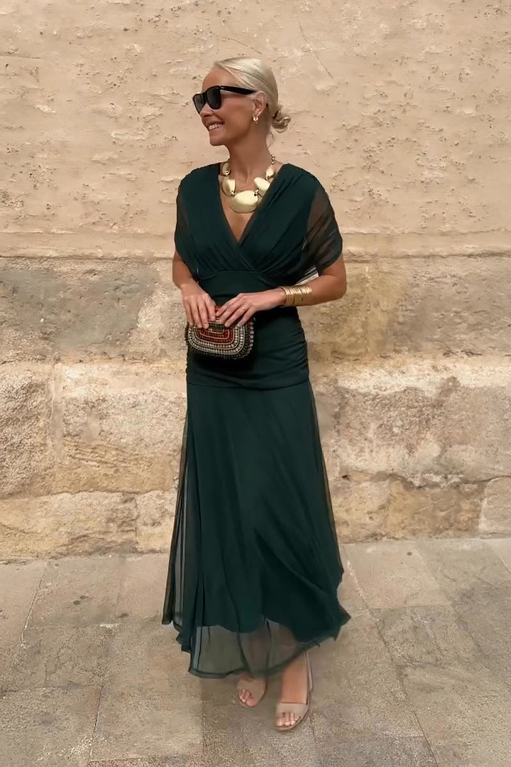 Elegant Women Maxi Wedding Guest Dress