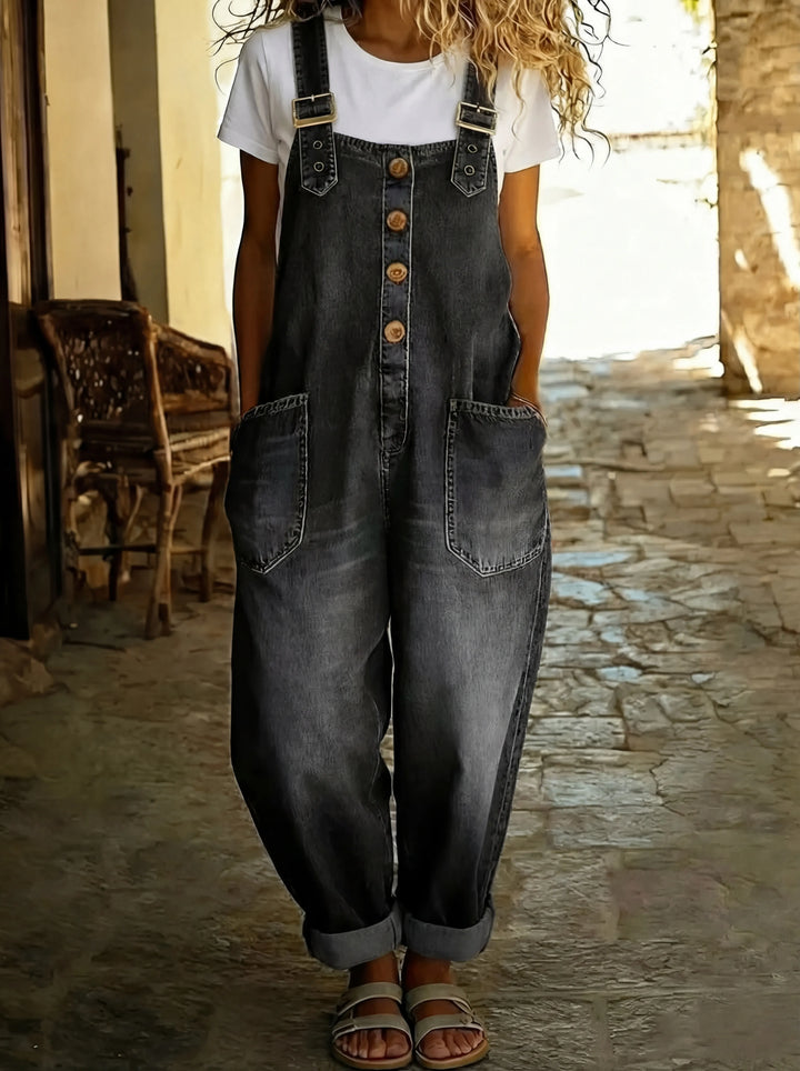 Versatile Adjustable Women's Denim Overall