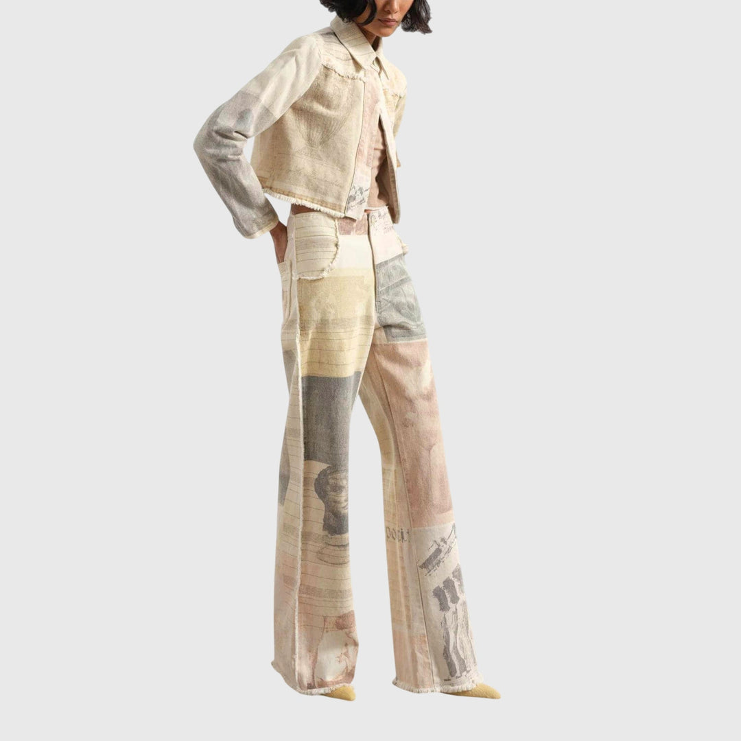 High-Waist Wide Leg Women's Jeans