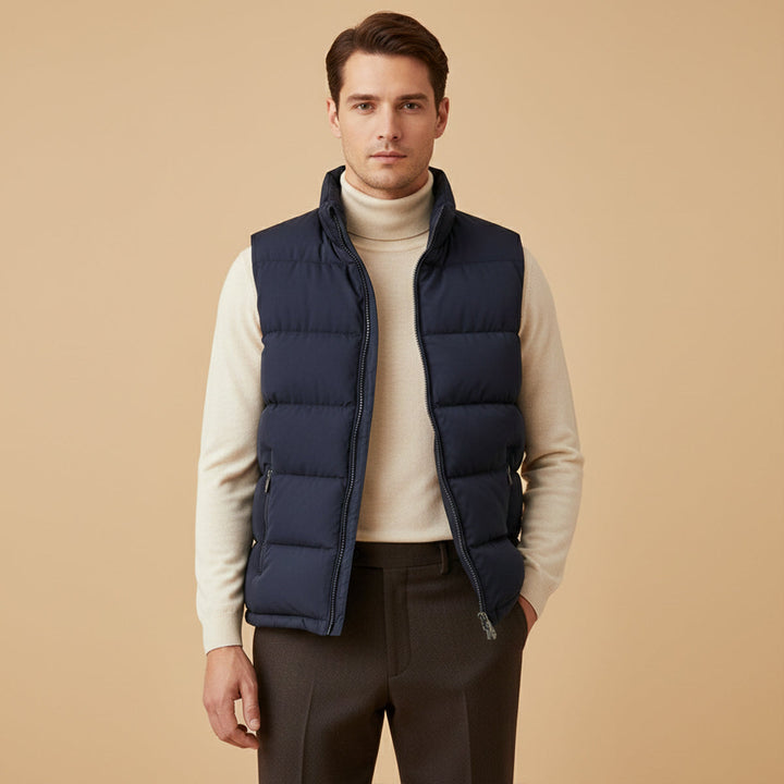 Warm Lightweight Men's Padded Puffer Vest