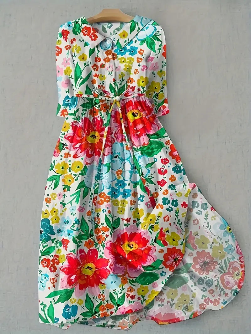 Elegant Floral Women Dress