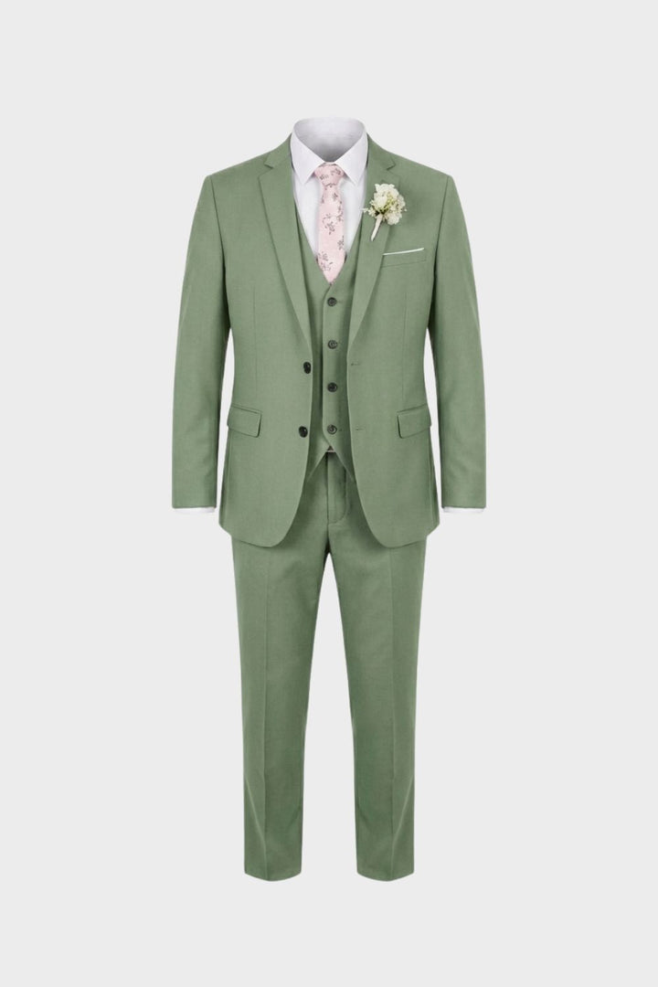 Elegant 3-Piece Men's Suit Set with Vest
