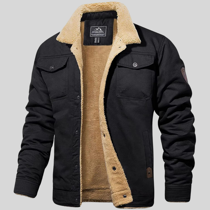 Warm Men's Winter Parka - Windproof and Weather-Resistant for Cold Days