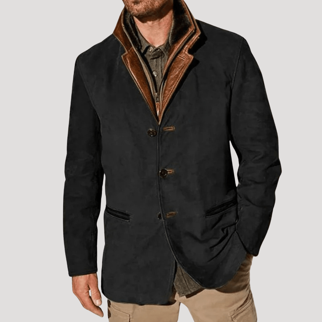 Vintage Casual Jacket for Men - Timeless Style with Modern Details