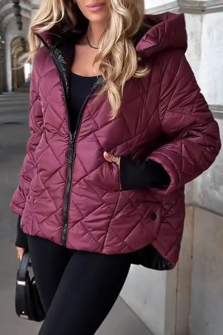 Casual Cotton Women's Zip-Up Hoodie Jacket