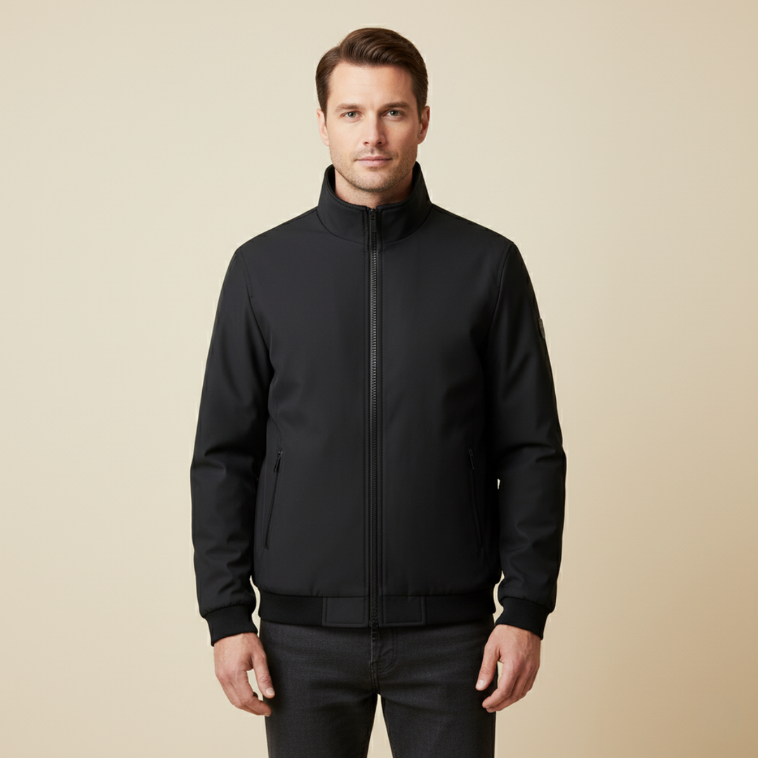 Elegant Warm Fleece-Lined Men's Jacket