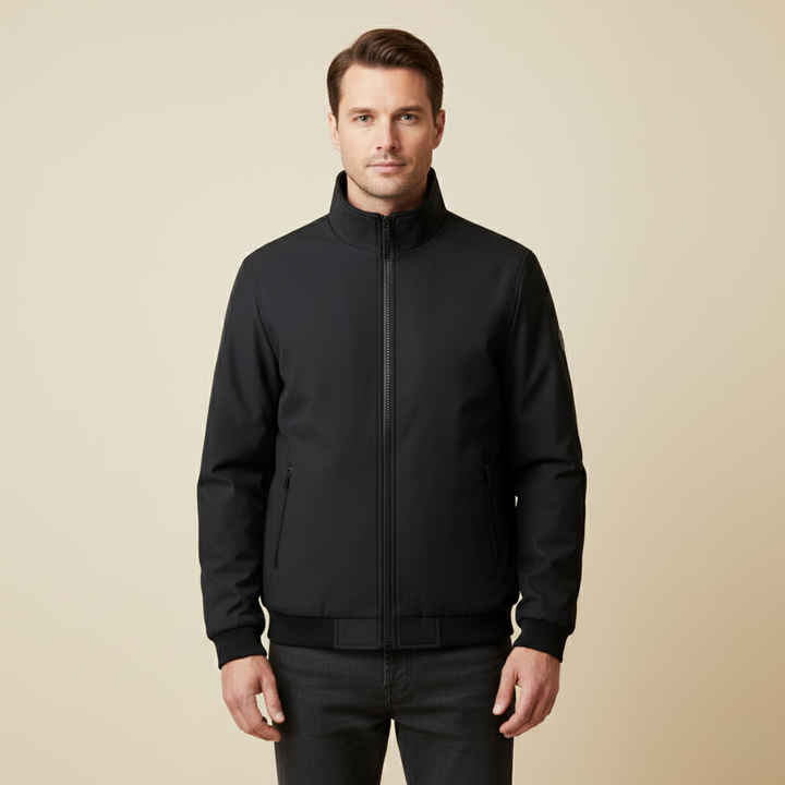 Elegant Warm Fleece-Lined Men's Jacket