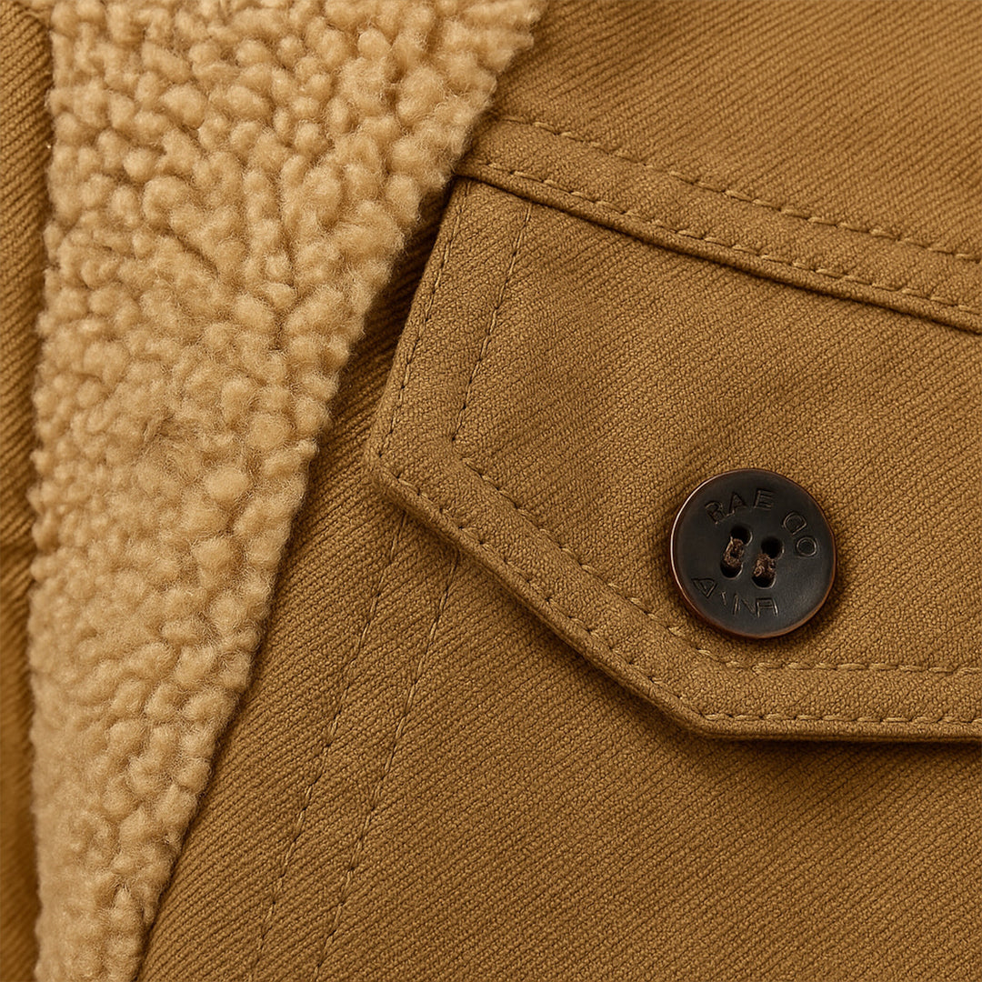 Warm Fleece-Lined Men's Winter Coat