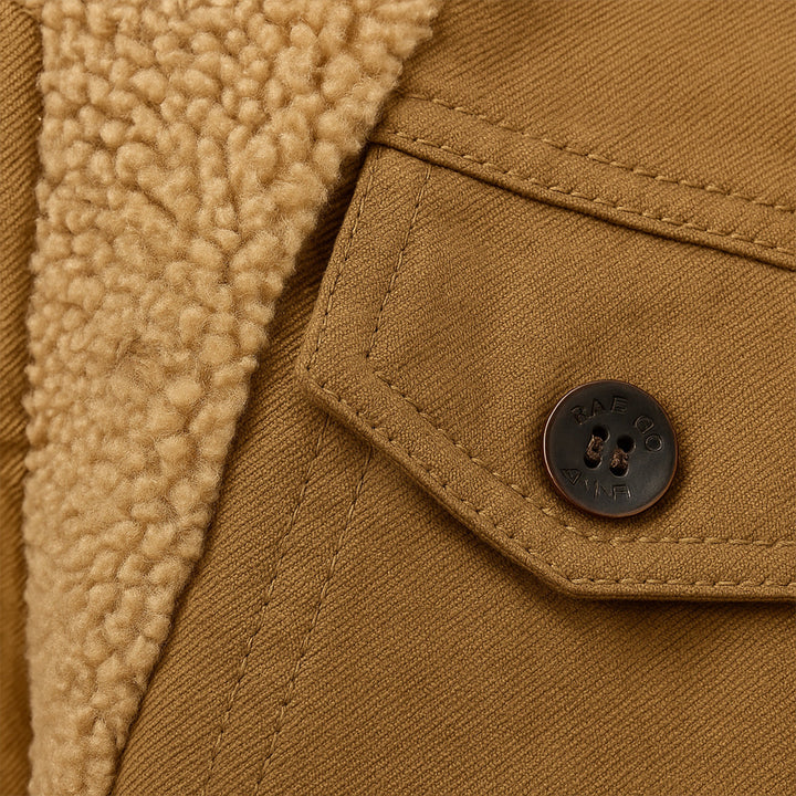 Warm Fleece-Lined Men's Winter Coat
